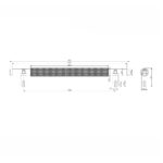 Scudo Knurled 250mm Handle Chrome