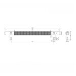 Scudo Knurled 250mm Handle Black