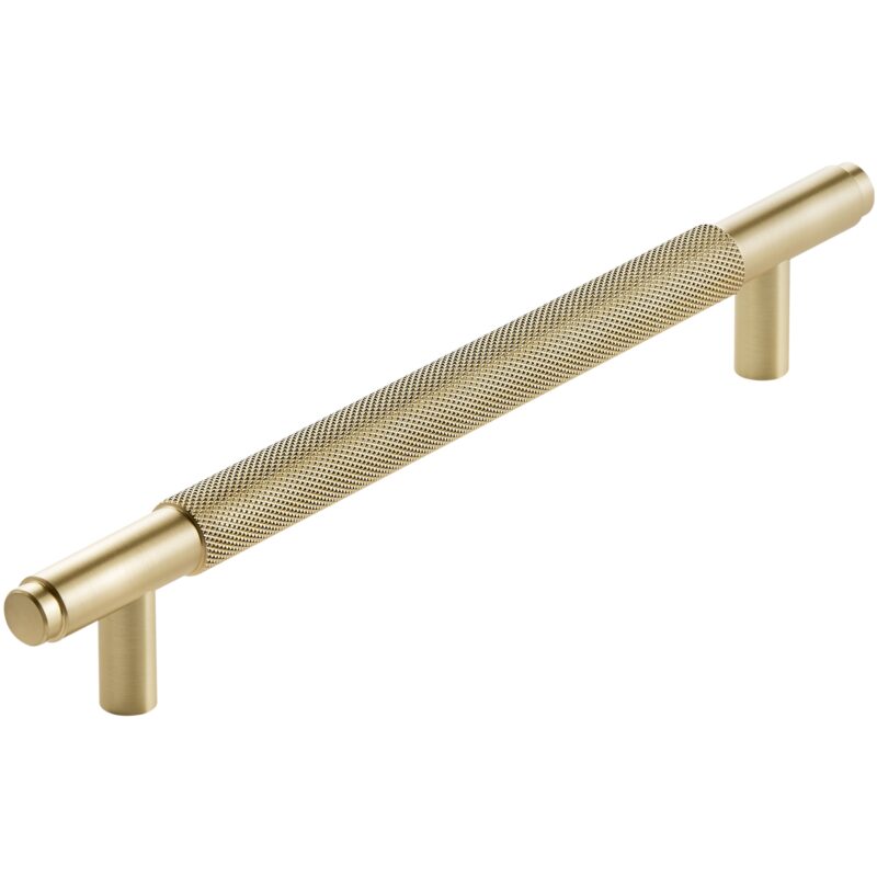 Scudo Knurled 250mm Handle Brushed Brass