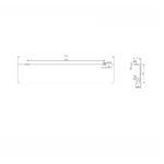 Scudo Flat 200mm Handle Brushed Bronze