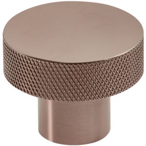 Scudo Knurled Round Handle 42mm Brushed Bronze
