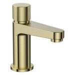 Scudo Koko Mini Mono Basin Mixer Tap Brushed Brass
