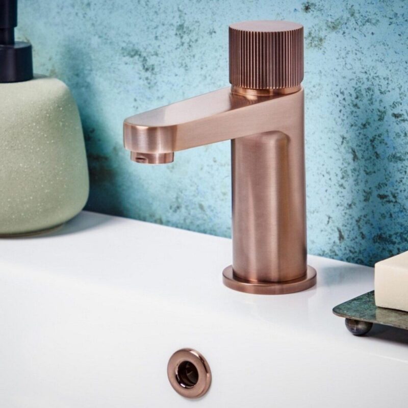 Scudo Koko Mono Basin Mixer Tap Brushed Bronze