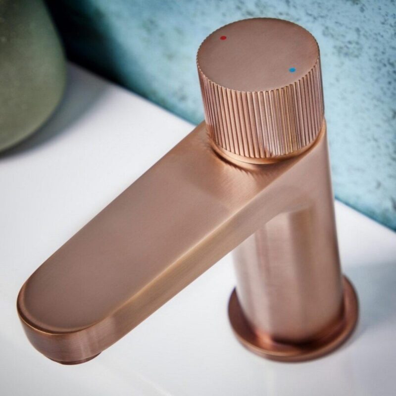Scudo Koko Mono Basin Mixer Tap Brushed Bronze