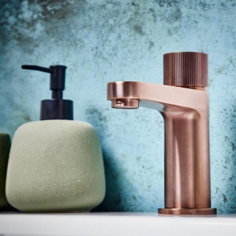 Scudo Koko Mono Basin Mixer Tap Brushed Bronze