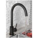 Scudo Manhattan Black Kitchen Mixer Tap