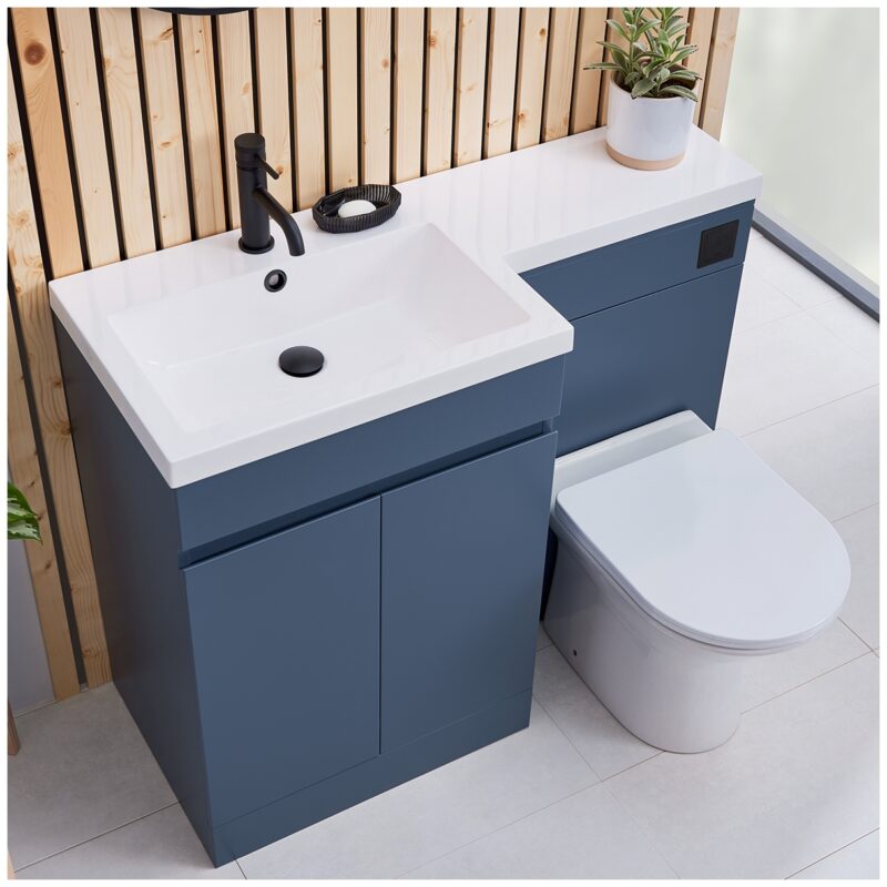 Scudo Lili 1100mm Left Hand Sculptured Stone Basin