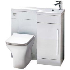 Scudo Lili 900mm Gloss White WC Unit for L Shape Furniture