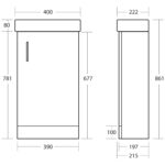 Scudo Lanza Floor Mounted Cloakroom Vanity Unit