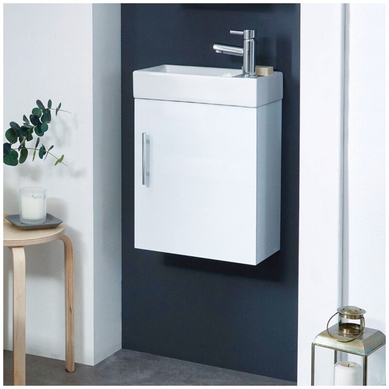 Scudo Lanza Wall Mounted Cloakroom Vanity Unit