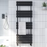 Scudo Life 1200 x 450mm Towel Radiator Black