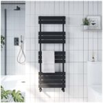 Scudo Life Black Towel Radiator 600 x 1600mm
