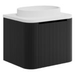 Scudo Linea Curve 600 Unit Matt Black