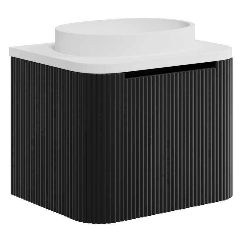 Scudo Linea Curve 600 Unit Matt Black