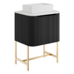 Scudo Linea Curve 600 Unit Matt Black