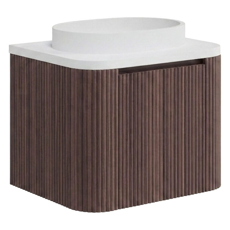 Scudo Linea Curve 600 Unit Walnut Scudo Linea Curve 600 Unit Walnut