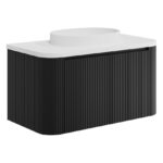 Scudo Linea Curve 900 Unit Matt Black