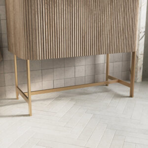 Scudo Linea Curve 900 Brushed Brass Frame