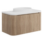 Scudo Linea Curve 900 Unit Sonoma Oak
