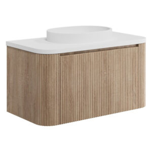 Scudo Linea Curve 900 Unit Sonoma Oak