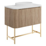 Scudo Linea Curve 900 Unit Sonoma Oak
