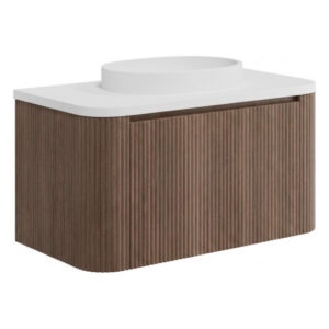 Scudo Linea Curve 900 Unit Walnut
