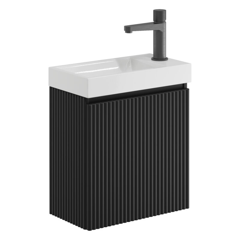Scudo Linea Cloakroom Unit Matt Black Scudo Linea Cloakroom Unit Matt Black