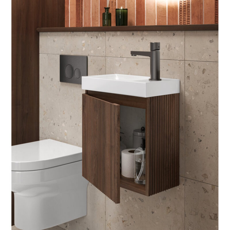 Scudo Linea Cloakroom Unit Walnut