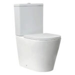 Scudo Linea Rimless Back to Wall Pan & Seat White