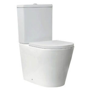 Scudo Linea Rimless Back to Wall Pan & Seat White
