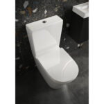 Scudo Linea Rimless Back to Wall Pan & Seat White