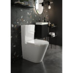 Scudo Linea Rimless Back to Wall Pan & Seat White