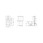 Scudo Linea Rimless Back to Wall Pan & Seat White