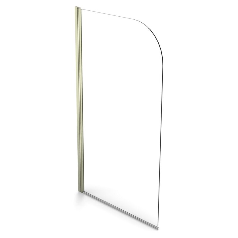 Scudo S6 800 x 1400mm Brushed Nickel 6mm Bath Screen Scudo S6 800 x 1400mm Brushed Nickel 6mm Bath Screen