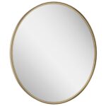 Scudo Macie Brushed Brass 600mm Round LED Mirror