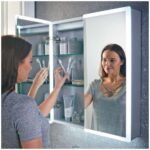Scudo Mia 600x700mm LED Mirror Cabinet with Demister & Shaver Socket