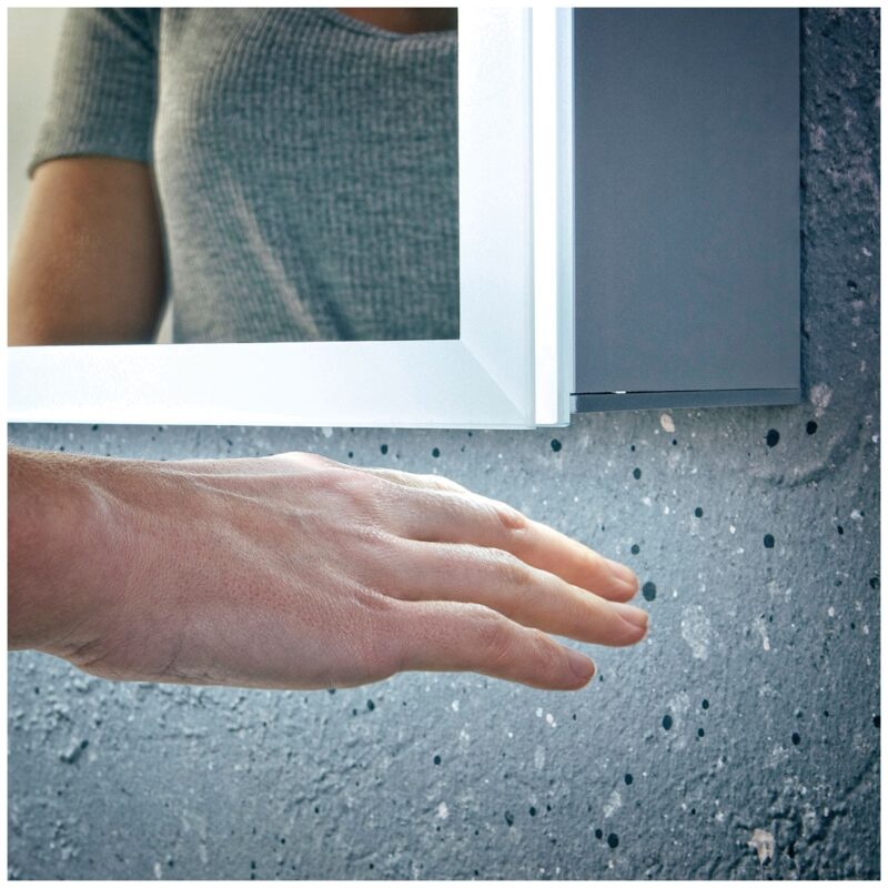 Scudo Mia 600x700mm LED Mirror Cabinet with Demister & Shaver Socket