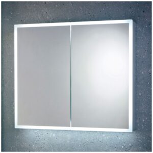 Scudo Mia 800x700mm LED Mirror Cabinet with Demister & Shaver Socket