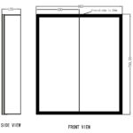 Scudo Mia 800x700mm LED Mirror Cabinet with Demister & Shaver Socket
