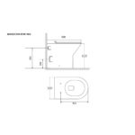 Scudo Middleton Rimless Back to Wall Pan & Soft Closing Seat