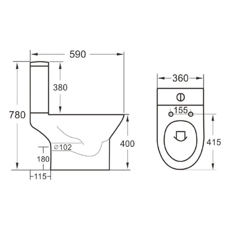 Scudo Middleton Rimless Open Back Pan