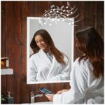 Scudo Mosca 500x700mm LED Mirror with Demister, Socket & Bluetooth