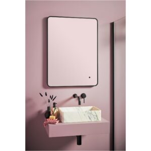 Scudo Alfie Soft Edge 600x800mm LED Mirror with Black Frame