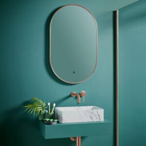 Scudo Aubrey 500 x 800mm LED Mirror Brushed Bronze