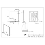 Scudo Charj 800 x 700mm LED Bathroom Mirror
