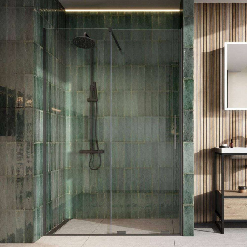 Scudo S8 Momentum 1000mm Gunmetal Sliding Wetroom Panel Scudo S8 Momentum 1000mm Gunmetal Sliding Wetroom Panel