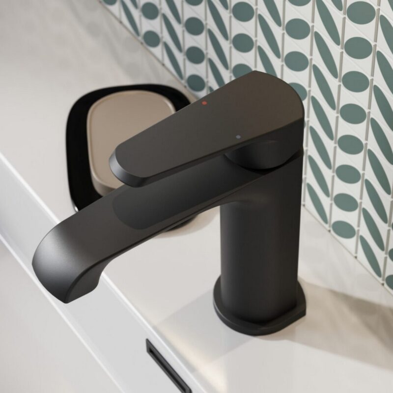 Scudo Montana Mono Basin Mixer Tap Matt Black