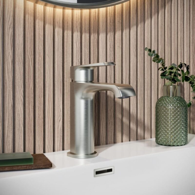 Scudo Montana Mono Basin Mixer Tap Brushed Nickel
