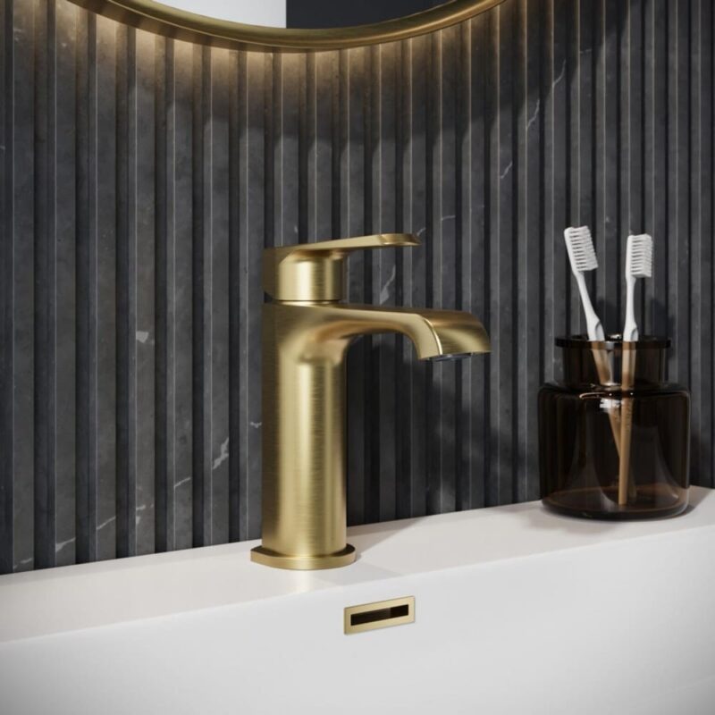 Scudo Montana Mono Basin Mixer Tap Brushed Brass