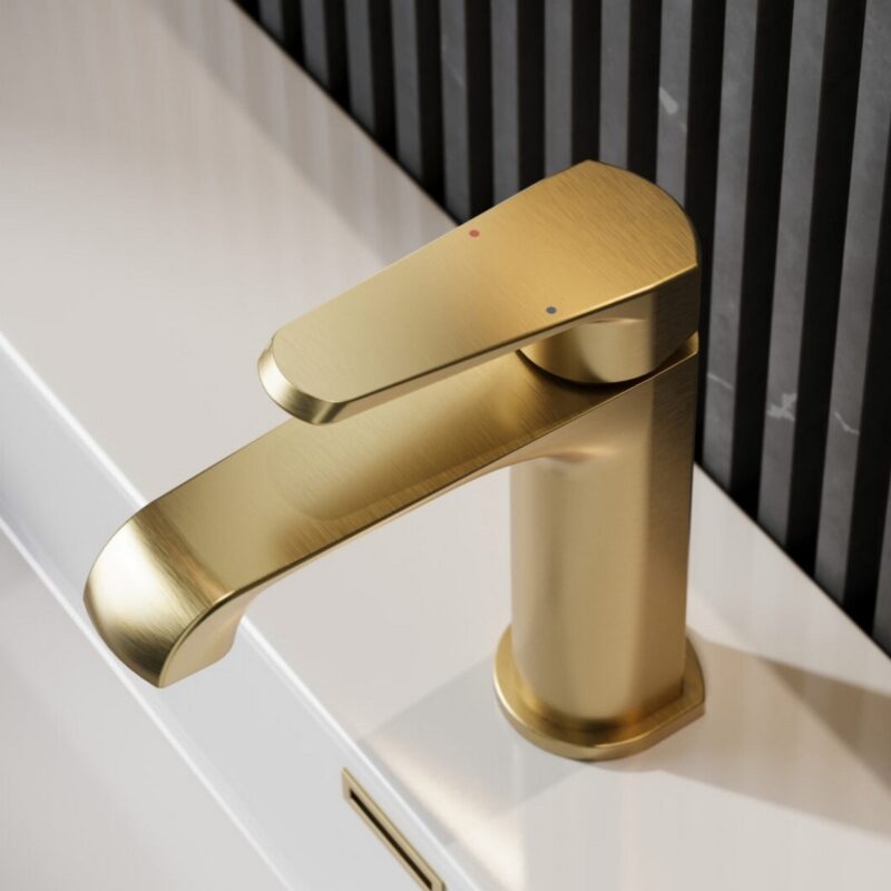 Scudo Montana Mono Basin Mixer Tap Brushed Brass